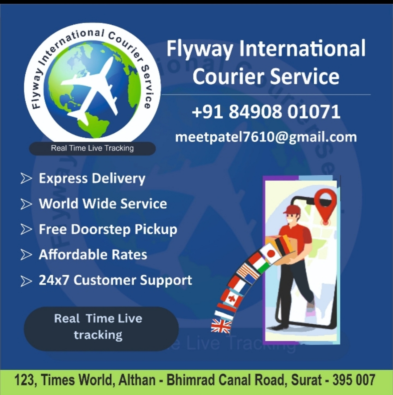 Flyway International Courier Service - Meet Patel | SGM Marketplace Vendor
